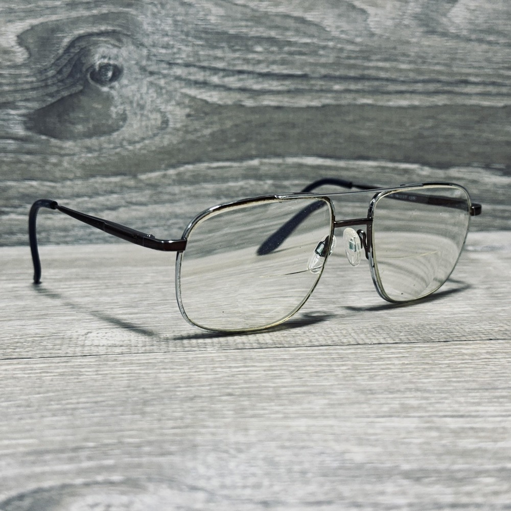 Sergio Tacchini Sunglasses Frames Only Mens 56-17-135 Brown Coffee Square Metal